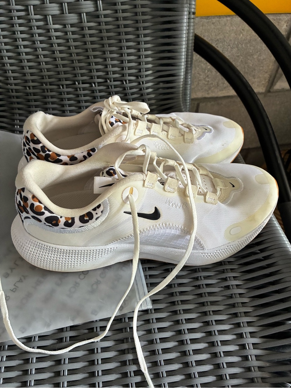 Nike React Escape RN Running Sneakers with Leopard Accents